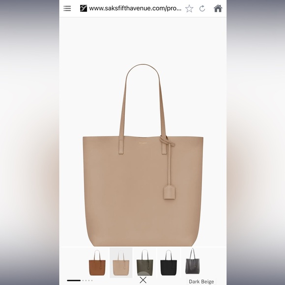 Saint Laurent Handbags - (New) Saint Laurent Bold shopping tote nude